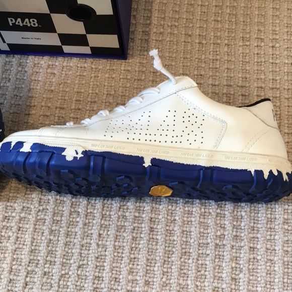 P448 C.L.S White with Blue Bottom - Picture 3 of 4